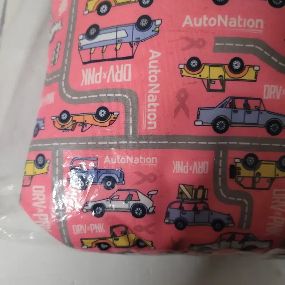 AutoNation DRV Pink Breast Cancer Awareness Car Pillow